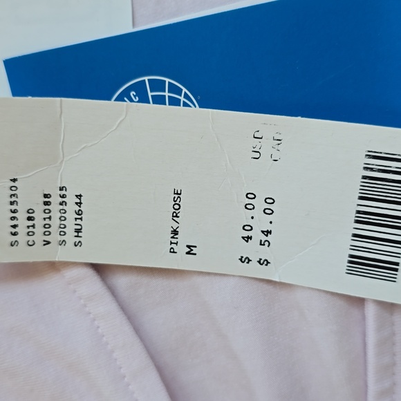 NWT Adidas One Shoulder Crop top in almost Pink Size Medium - Picture 7 of 7